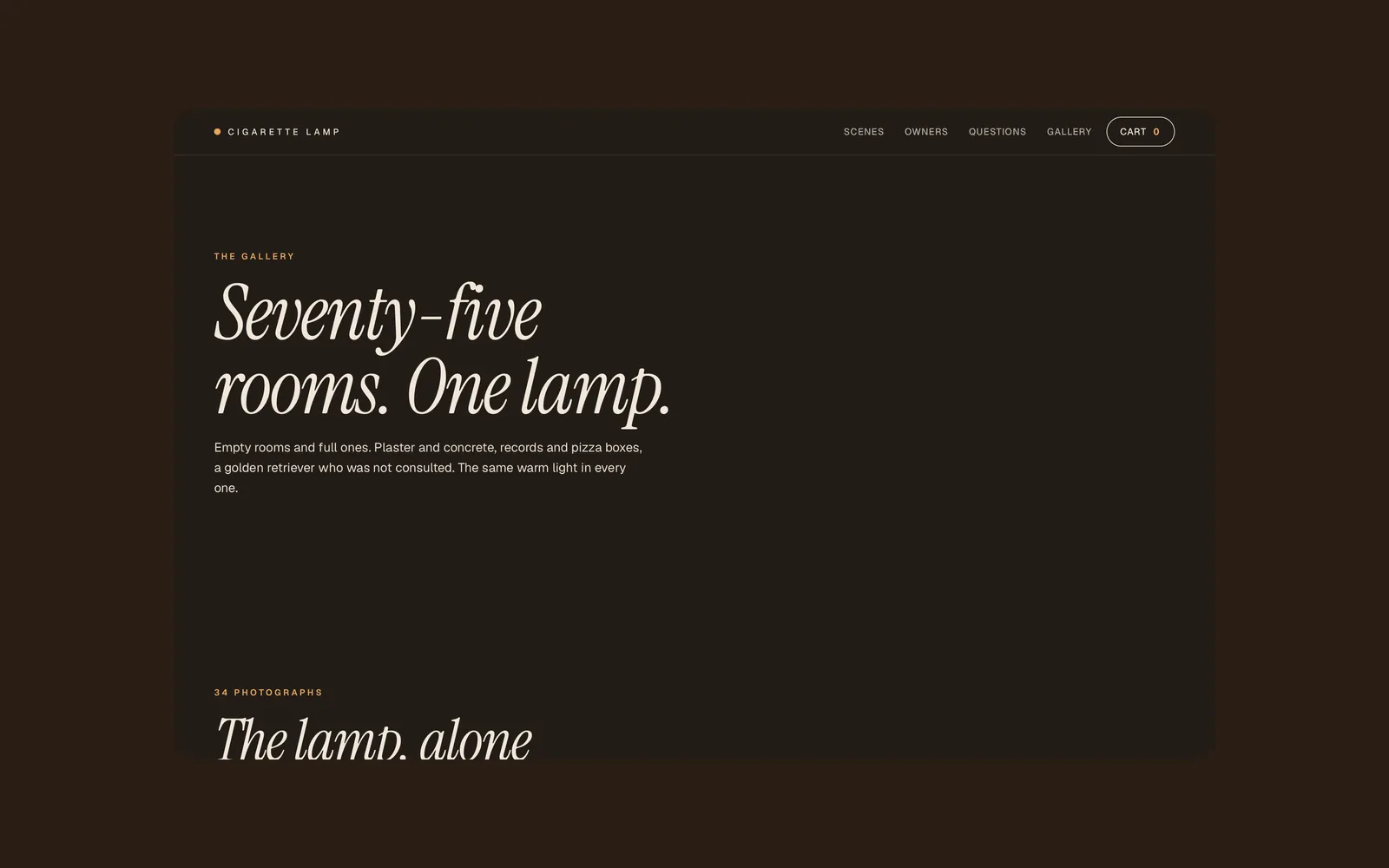 Cigarette Lamp