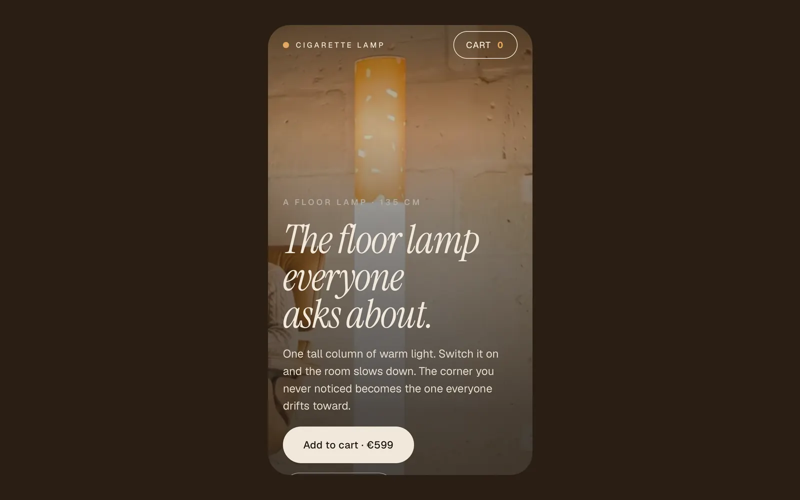 Cigarette Lamp